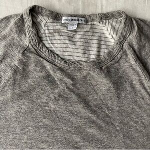 James Perse double later long sleeve baseball t-shirt